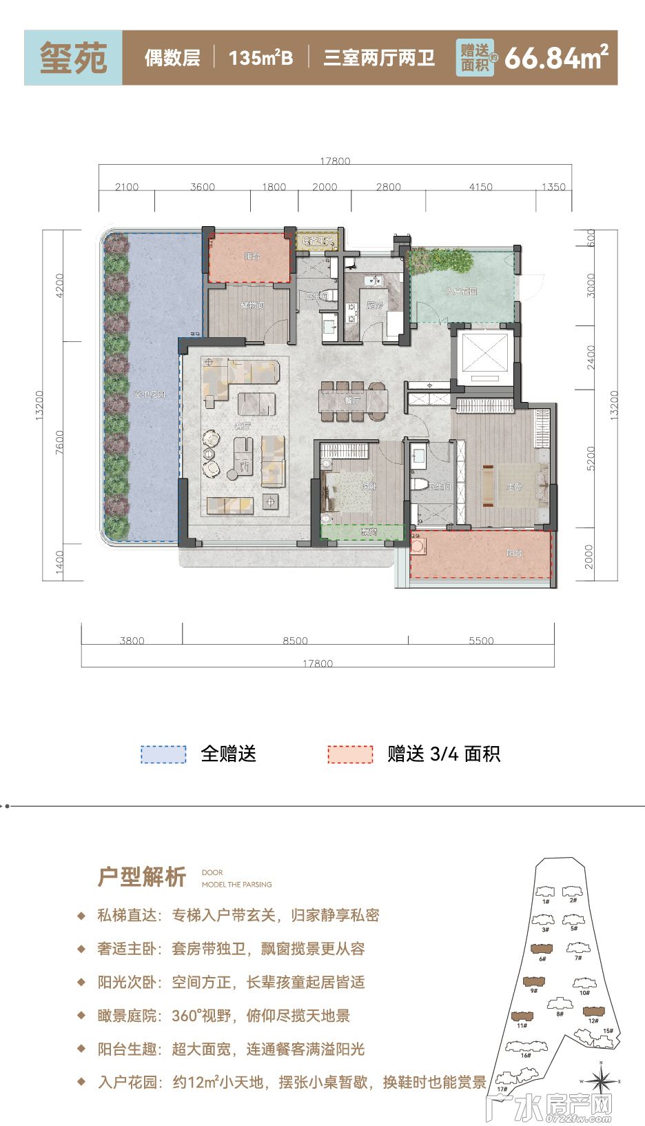 壹品玺悦--135㎡B偶数层