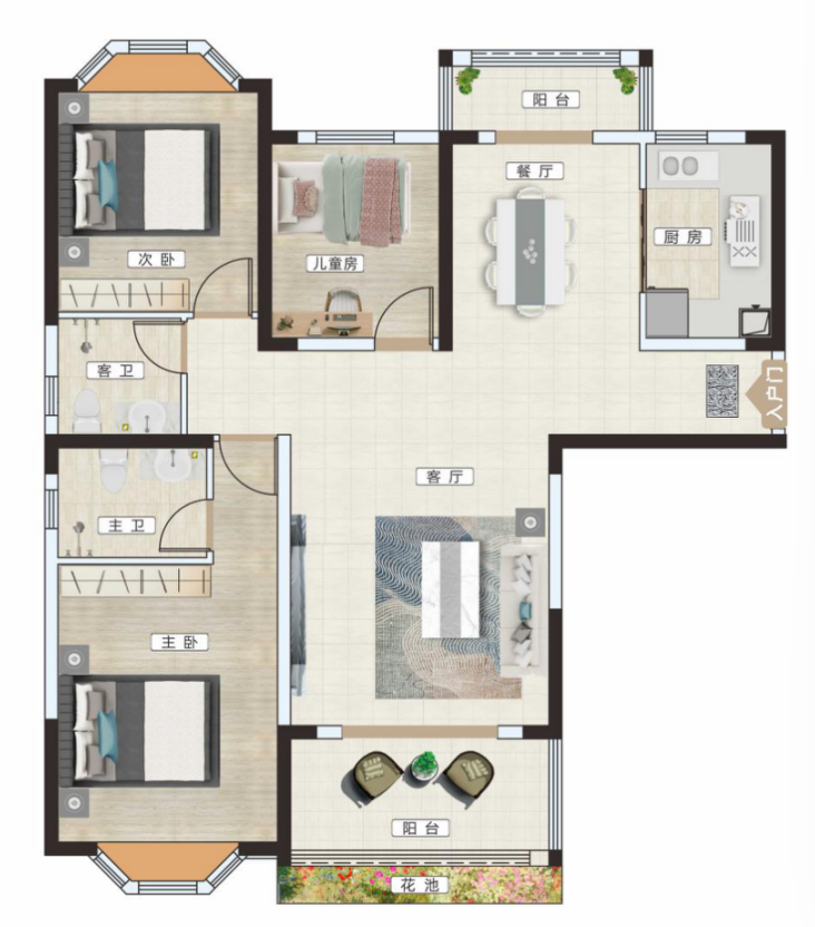 清华府--21号楼133m²